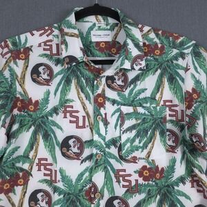 Tellum + Chop Florida State Seminoles‎ Hawaiian Shirt Mens XL Tropical FSU